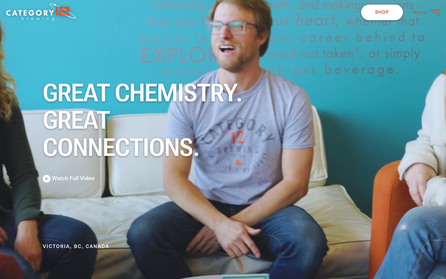 The current homepage